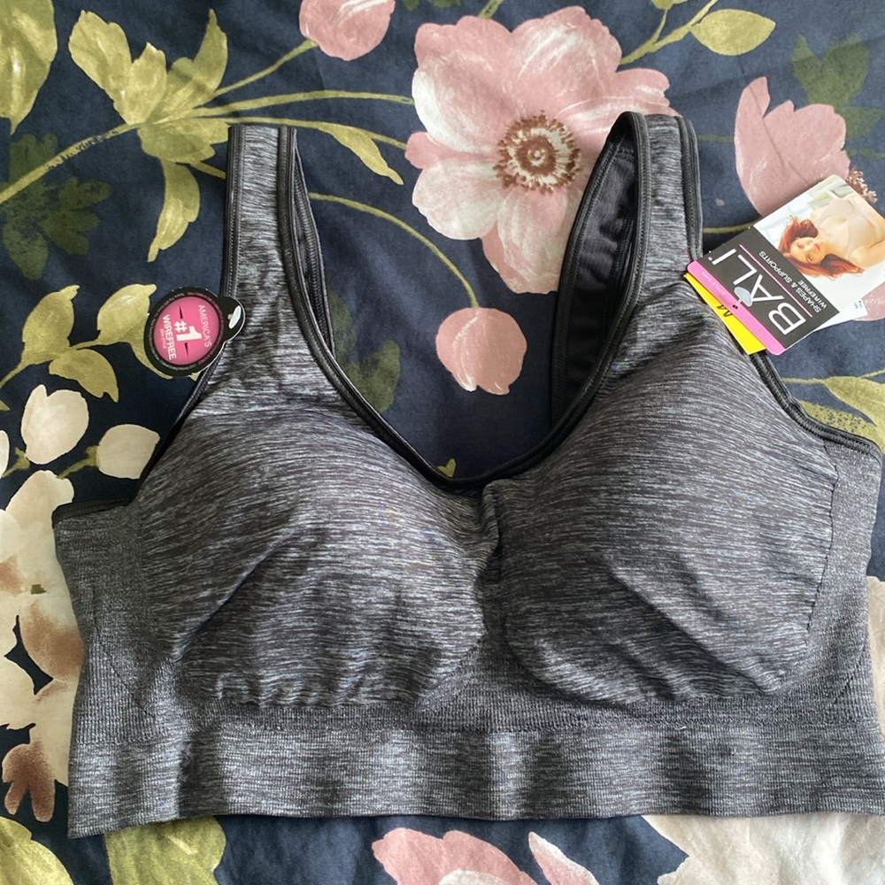 Bali Gray Seamless Comfort Support Bra - Picture 7 of 8